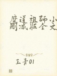 魔道祖师小说无删减版全文网盘封面