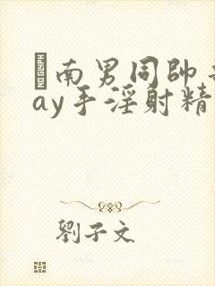 趆南男同帅哥gay手淫射精