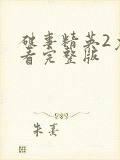 破事精英2免费看完整版封面