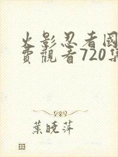 火影忍者国语免费观看720集