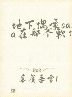 地下偶像sana在哪个软件看