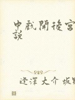 中戏开后宫的小说