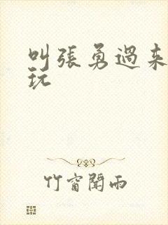 叫张勇过来一起玩封面