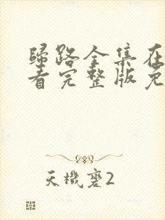 归路全集在线观看完整版免费