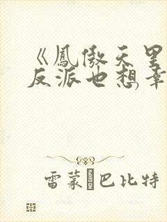 《凤傲天里黄毛反派也想幸福》小说