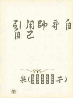 引用帅哥自己玩自己