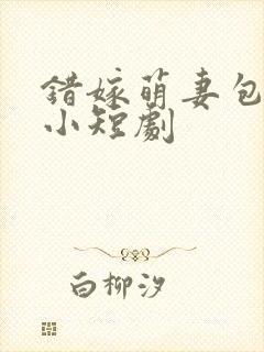 错嫁萌妻包甜的小短剧