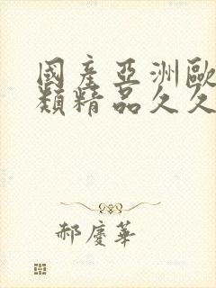 国产亚洲欧美另类精品久久久封面