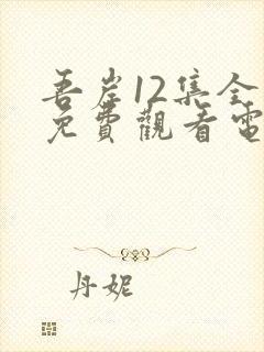 吾岸12集全集免费观看电视剧