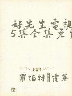 好先生电视剧45集全集免费观看