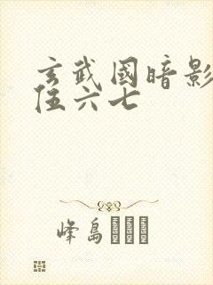 玄武国暗影刺客伍六七封面