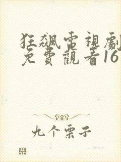 狂飙电视剧全集免费观看16集封面
