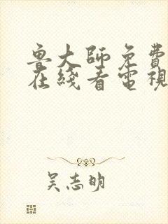 鲁大师免费高清在线看电视剧