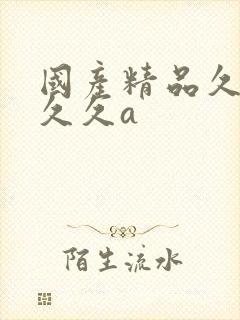 国产精品久久久久久a封面
