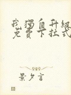 我独自升级漫画免费下拉式土豪漫画