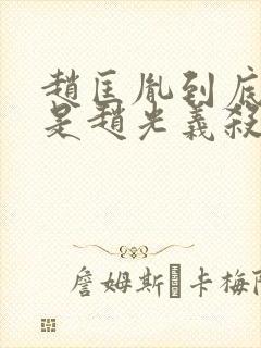 赵匡胤到底是不是赵光义杀的