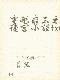 穿越雍正之极品后宫小说txt