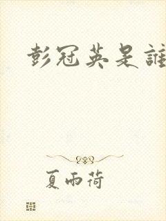 彭冠英是谁