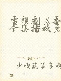 电视剧《吾岸》全集播放免费观看下