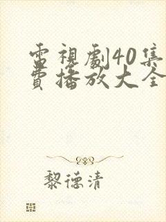 电视剧40集免费播放大全