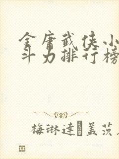 金庸武侠小说战斗力排行榜封面