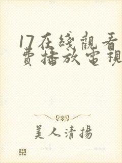 17在线观看免费播放电视剧大全