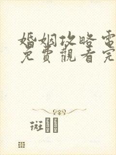 婚姻攻略电视剧免费观看完整版高清