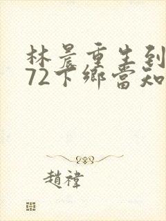 林晨重生到1972下乡当知青小说推荐
