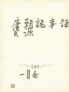 唐朝诡事录高清资源