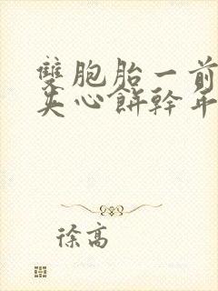 双胞胎一前一后夹心饼干年下
