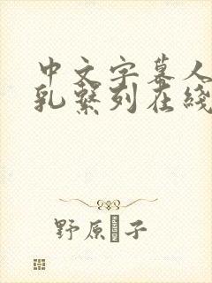 中文字幕人妻巨乳系列在线观看