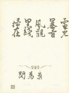 扫黑风暴电视剧在线观看免费完整版