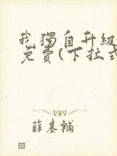 我独自升级漫画免费(下拉式)