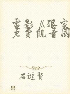 电影《狠家伙》免费观看国语封面
