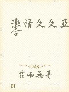 激情久久亚洲综合