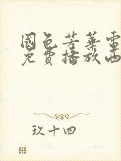 国色芳华电视剧免费播放西瓜影院