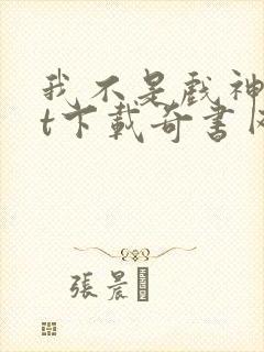 我不是戏神txt下载奇书网封面