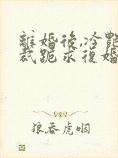 离婚后,冷艳总裁跪求复婚在线免费阅读封面