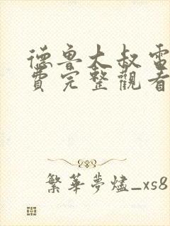 德鲁大叔电影免费完整观看普通话封面