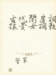 古代闺房调教h揉贵女调教记