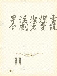 星汉灿烂电视剧全剧免费观看封面