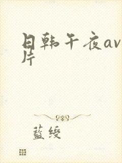 日韩午夜av毛片