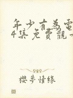 年少有为电视剧4集免费观看