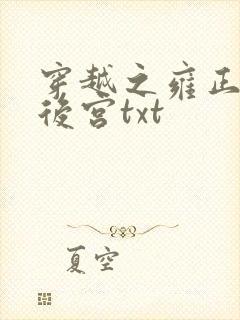 穿越之雍正极品后宫txt