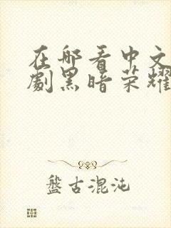 在哪看中文版韩剧黑暗荣耀第二季封面