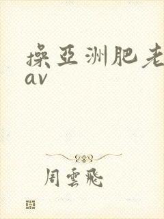 操亚洲肥老熟女av