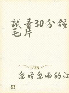 试看30分钟的毛片封面