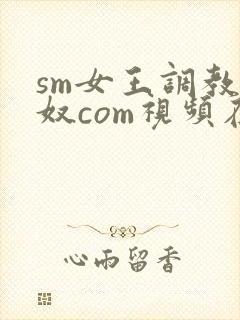 sm女王调教男奴com视频在线