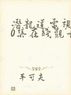 潜龙道电视剧40集在线观看