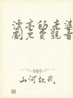 漂亮的老婆电视剧免费观看全集
